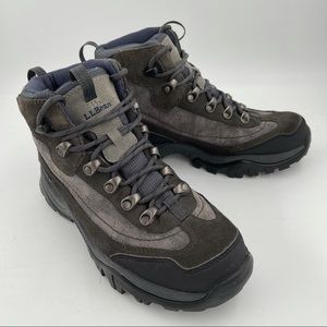 NEW! LL Bean Women’s Gray Brown Blue Waterproof Insulated Hiking Boots - Size 8